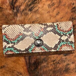 Snakeskin Leather Wallet